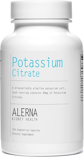 [BRSWKHY5A4BBCHLU] Potassi Citrata 99 mg - Suports Electrolyte i pH normal - Menal - 100 Vegetarian Capules