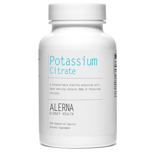 [BRSWKHY5A4BBCHLU] Potassium Citrate 99 mg - Supports Electrolyte Balance and Normal pH - Essential Mineral - 100 Vegetarian Capsules