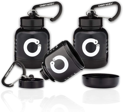 [BRSWGEL4DEDWKHIZ] ONMYWHEY - חלבון נייד ואבקת תוספי אבקת Funnel Key-Chain - Modern 3-Pack