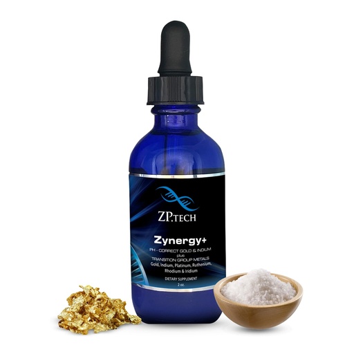 [BRSRACACOQPRO23X] Zynergy Plus Gold Liquid | All Natural, Pure Monoatomic 24k Food Grade Mineral Au & Indium | Ormus Gold Oil Supports Pineal Gland, Anti-Aging, Meditation, Yoga, Third Eye | 2oz.