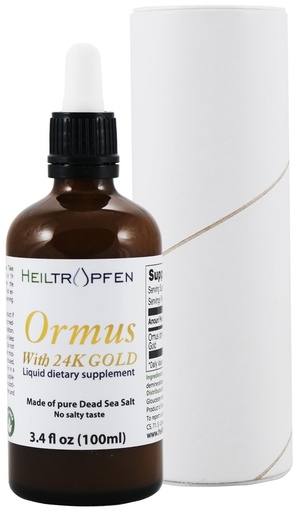[BRSRAYIQDEMBUA3V] Ormus with 24K Gold 3.4 Fl Oz - 100 ml | Concentrated Orme | Atomic Minerals | Third-Party Tested | Heiltropfen®