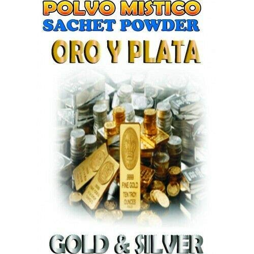 [BRSWYZLYCN6AY33P] 6 Pieces BRYBRADAN Gold & Silver Powder-ORO Y Plata POLVO EN Bolsa 1/2 OZ 14 GR