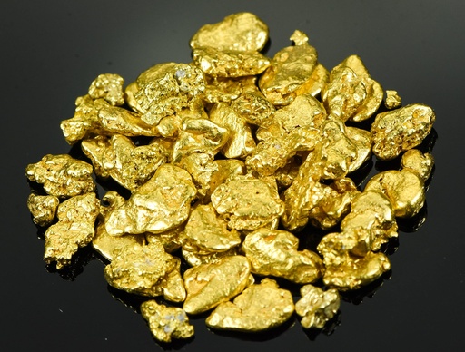 [BRSRAEIOOIHBGEQ7] Alaskan-Yukon BC Natural Gold Nugget #4 Mesh 2 Troy Ounce 62.2 Gram