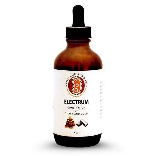 [BRSWYBIQAAMWKDI7] This Chick is Raw Colloidal Electrum – Nano Gold & Silver | Supports Vitality & Balance (4oz)