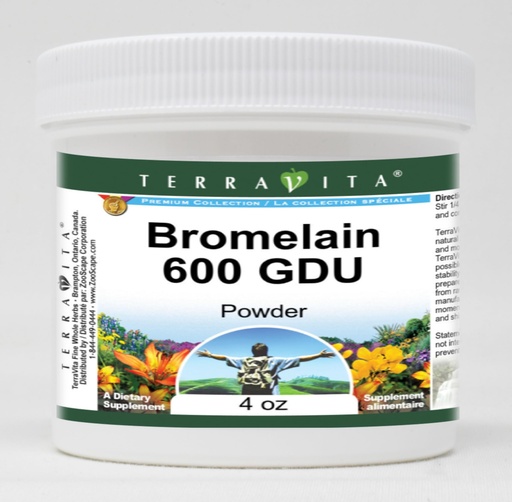 [BRSWG2QBCN4BUHTU] Bromelain 600 GDU Powder (4 oz, ZIN: 519508)