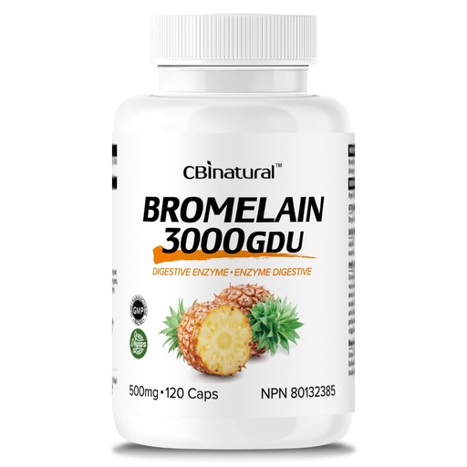 [BRSRAAT2A4IQGCDD] Bromelain 3000 GDU 500mg, 120 Vegan Capsules, Proteolytic Digestive Enzymes Supplements, Supports Healthy Digestion, 4-Month Supply, Non-GMO, Gluten Free