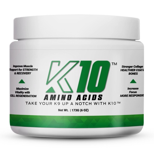 [BRSREBQ5OR6RUAY4] K10 Amino Acids for Dogs – All-in-One Cellular-Level Amino Acids Supplement for Joints, Muscles, Immunity, Digestion, Skin & Coat – Dog Supplement to Support Vitality, Strength, Recovery & Wellness