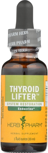 [BRSWIYQZBIMQ2FA3] Herb Pharm Thyroid Lifter Liquid Herbal Formula for Endocrine System Support - 1 Ounce