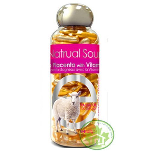 [BRSWKEY7BEGQ2C3G] Sources Lamb Placenta with Vitamin E, 100 Gelcaps - rejuvenates dull skin cells and revitalizes skin cells elasticity by Bill Natural
