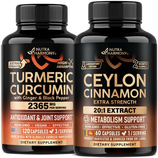 [BRSREGQCDENGY3QV] Ceylon Cinnamon & Turmeric Curcumin Capsules