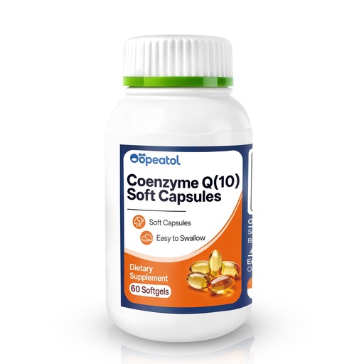 [BRSRGEL2DIMAA2YZ] CoQ10 Softgels – Coenzyme Q10 Supplement 40mg, Supports Cellular Energy Production & Healthy Nutrient Absorption for Men & Women, 60 Softgels