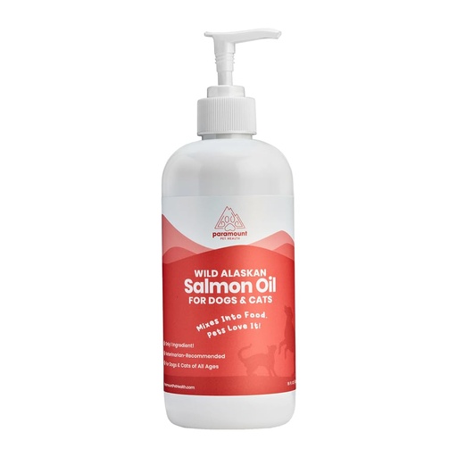 [BRSWGHA6DMJR6G3L] Paramount Pet Health Wild Alaskan Salmon Oil for Cats & Small Dogs, Supports Skin, Coat, Joint & Overall Well-Being, Pure & Premium Alaskan Salmon Oil for Dogs & Cats with No Fillers, 16 oz