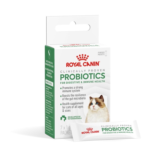 [BRSRACANPJ7QE2T7] Royal Canin Probiotics for Cats Digestive and Immune Health Powder Supplement for Cats of All Ages, 7 Count