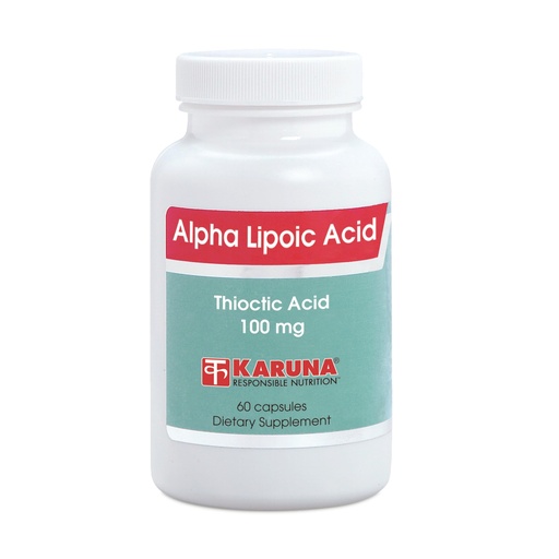 [BRSWIYD4CJ5BECY7] Karuna Alpha Lipoic Acid (ALA) 100mg - 60 Vegetarian Capsules