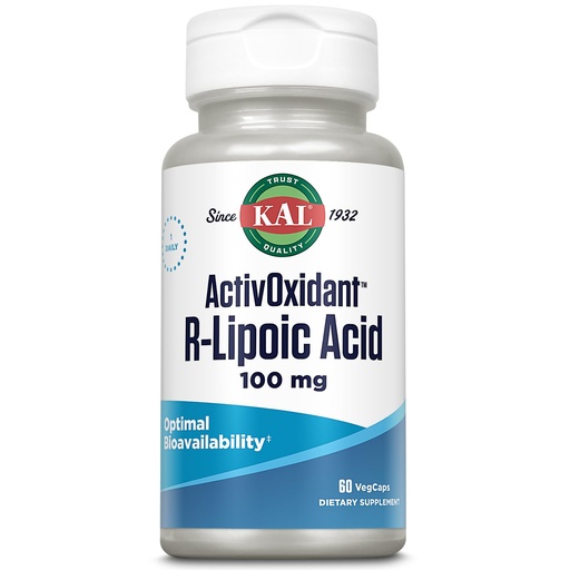[BRSWIFQOBYPQOD3I] Kal 100 Mg R-lipoic Acid Activoxidant Tablets, 60 Count