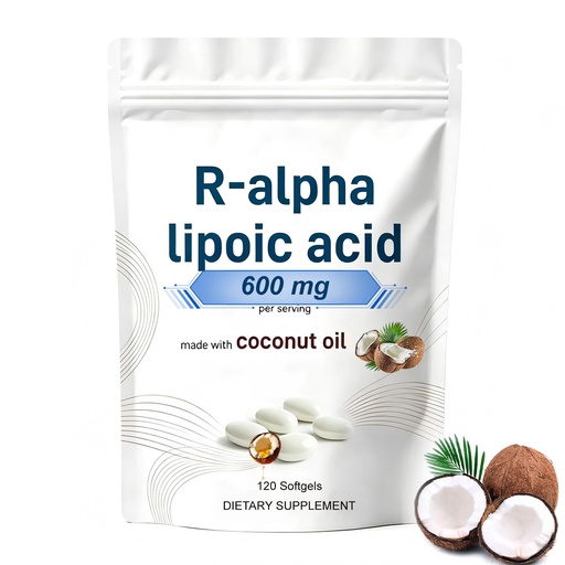 [BRSRYZL4CMNGGHY3] Vesterial R-Alpha Lipoic Acid with Coconut Oil, 600 mg Per Serving, | 120 Softgels, Non-GMO, Gluten-Free, Soy-Free, Dairy-Free