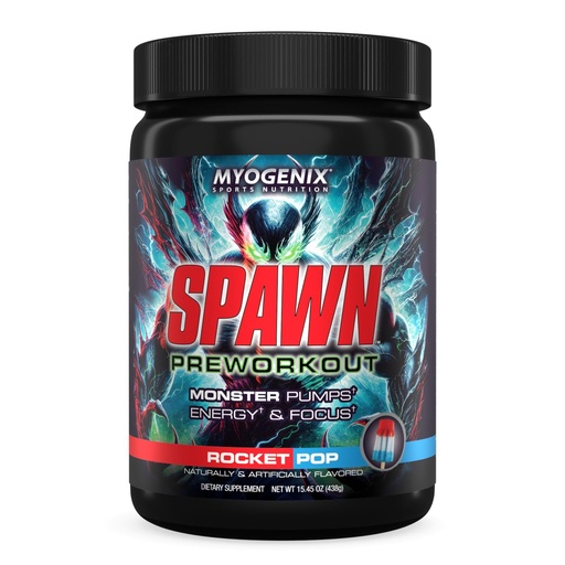 [BRSRAZQECMMAIAIZ] Myogenix Spawn Preworkout – Extreme Endurance, Monster Pumps – Better Concentration and Focus, Amino Energy Powder – Gym Essentials Women & Men – Rocket Pop (16.19oz)