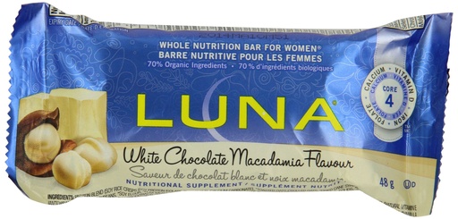 [BRSWIZYTCIMRMELK] Clifbar Clifbar Luna Bar - White Chocolate Macadamia White Chocolate Macadamia, - Men's