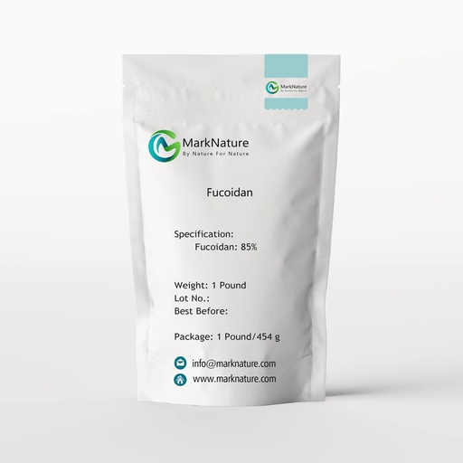 [BRSW2BIHOZ5QAYLG] MARKNATURE Fucoidan Powder, Purity 85%, Marine Sulfated Polysaccharide, 1 Pound