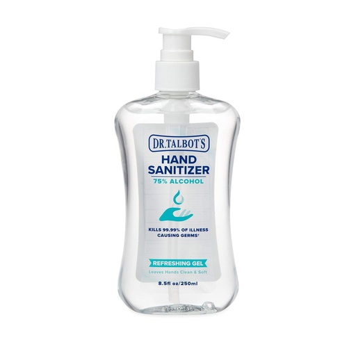 [BRSWYGIOCIARAF3O] Dr. Talbot's Refreshing Gel Hand Sanitizer With Easy Pump, Fragrance Free, 8.5 Fl Oz