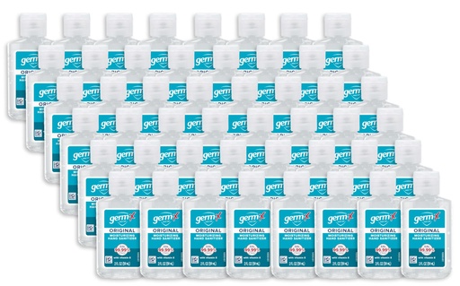 [BRSWYZD3CIBRUEY2] Germ-X Original Hand Sanitizer, Non-Drying Moisturizing Gel with Vitamin E, Instant and No Rinse Formula, Bulk Mini Travel Size for On-The-Go, 2 Fl Oz (Pack of 48)
