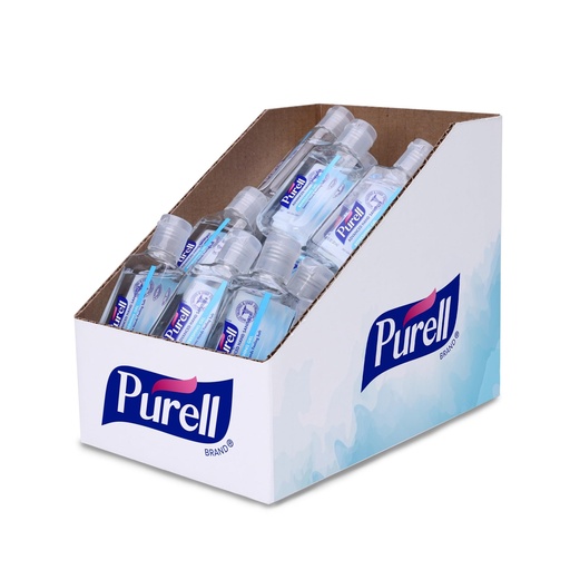 [BRSWIZQ5OMHB4HLC] Purell Advanced Hand Sanitizer Refreshing Gel, Clean Scent, 1 Fl Oz Travel Size Flip-Cap Bottle with Display Bowl (Pack of 36), 3901-36-BWL
