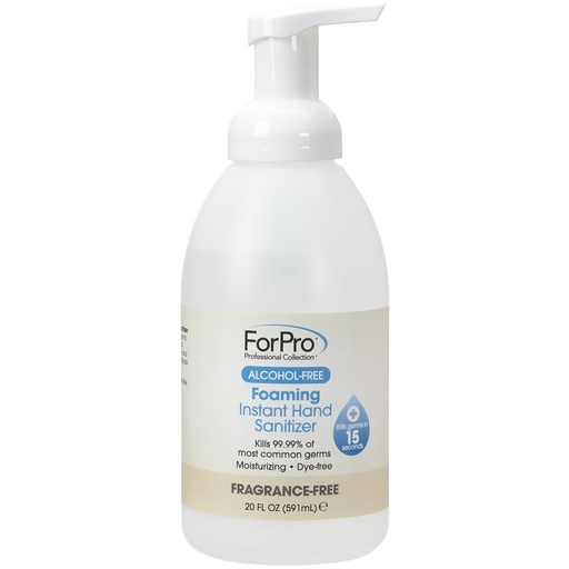[BRSREFA7DEDRMYI3] ForPro Alcohol-Free Foaming Instant Hand Sanitizer, 20 Fl Oz – Moisturizing, Dye and Fragrance Free Sanitizer