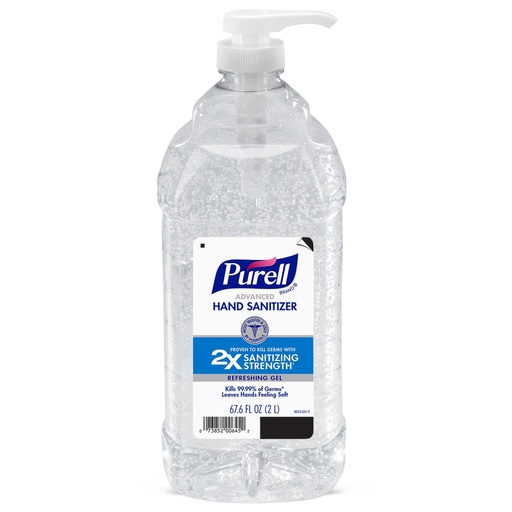 [BRSRYZT3CF6AYDQU] Purell Advanced Hand Sanitizer Refreshing Gel, Clean Scent, 2L Pump Bottle - 1015-04-CMR