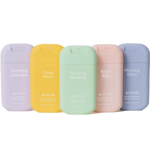 [BRSRAFT6OUIW2FI6] HAAN Hydrating Hand Cleansing Sprays with Aloe Vera - Hydrating Cleansers for Fresh Hands - Moisturizes and Refreshes - Travel Size - 5 pc