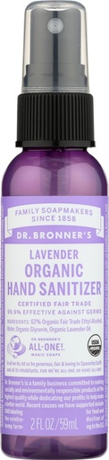 [BRSWIZYZOMDREH32] Dr. Bronner's Hand Sanitizer - Lavender - 2 Oz