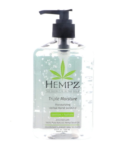 [BRSWGAQTAV4A4GY6] Hempz Hempz triple moisture herbal moisturizing hand sanitizer, 8.5 ounce, 8.5 Ounce