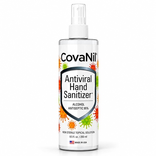 [BRSWYHAROYPBGH3F] 8.5 Fl Oz Premium Hand Sanitizer Spray 95% Alcohol, Fast Drying Moisturizing Formula with Coconut Oil & Glycerin, Non-Sticky Unscented Sanitizer for Travel, Home, Office & Car