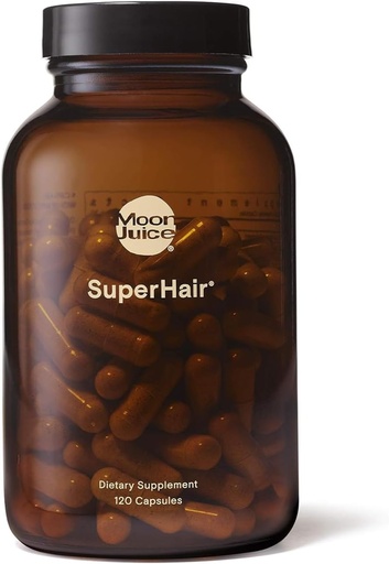[BRSWGAYLA4DWACLK] Mėnulio sultys SuperHair Plaukų augimas Vitaminai moterims & Vyrai su Biotin & Saw Palmetto - Klinikinis stiprumas Multivitaminas Plaukų papildas sveikesnis, stipresnis, Ticker Plaukų, 120 Capsules - 30 Paslaugos