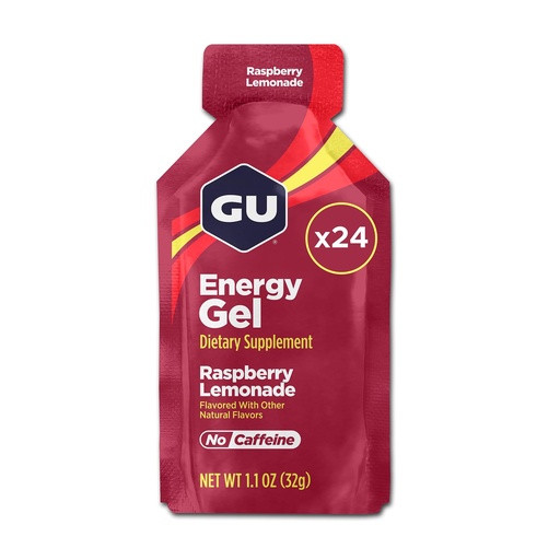 [BRSRMBQDAB7GEGQY] GU Energy, Original Energy Gels, Raspberry Lemonade - 24 Count