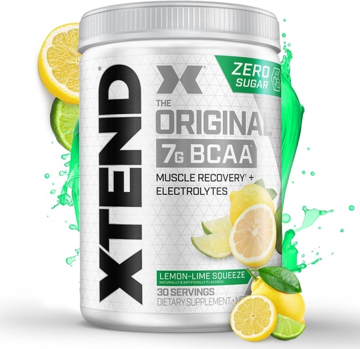 [BRSWIHTQBUIGMAIV] Xtend XTEND Original BCAA Powder 7g BCAA and 2.5g L-Glutamine, Sugar Free Post Workout Muscle Recovery Drink with Amino Acids for Men & Women, 30 Servings
