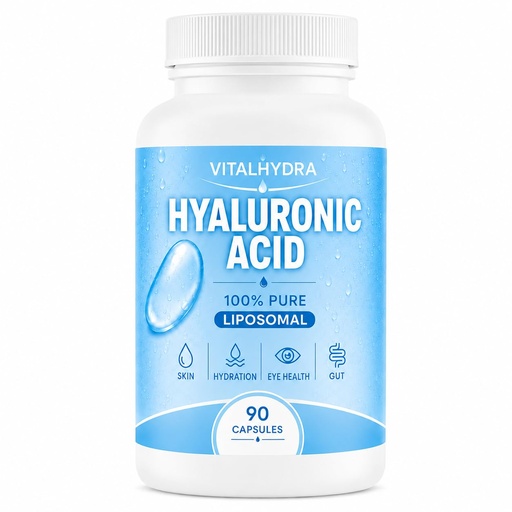 [BRSRYYD6OEHR42TJ] Hyaluronic Acid, Hyaluronic Acid Capsules Supplements, 90 Capsules