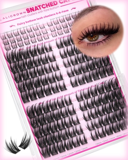 [BRSRGAAFCFYQGET4] Cat Eye Lash Clusters Manga Eyelash Clusters with Bottom Cluster Eyelash Extensions Wispy Long Lash Extensions Baddie Pre-Mapped Individual Lashes Fluffy Left&Right Spiky DIY Clusters