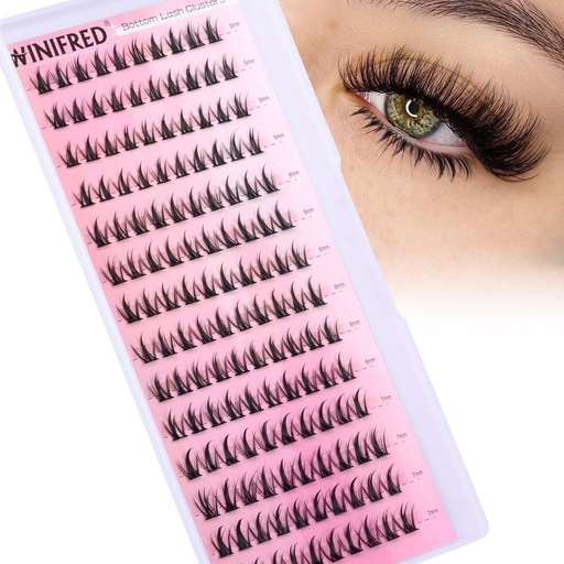 [BRSREEAYCR4AM3D2] Bottom Lashes Clusters 5-7mm DIY Eyelash Extension Spiky Lower Individual Lashes Wispy Bottom Lash Clusters Natural Look (140pcs)