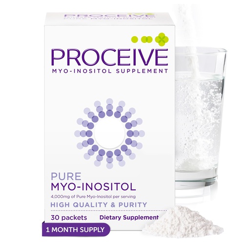[BRSREGQBB4BRGGTH] Proceive Myo Inositol Supplement for Women, 4000mg High Strength Myo Inositol for Reproductive Wellness and Pre Conception Support, Vegan Powder Drink Mix, Gluten Free, 30 Packets, Unflavored
