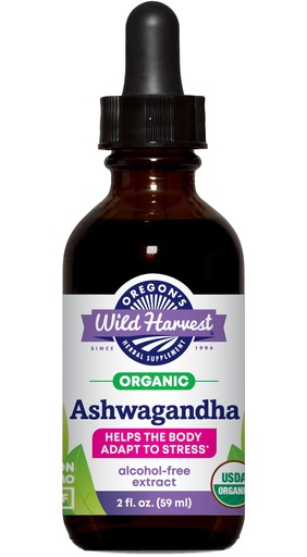 [BRSREFQPOYMBA3AV] Oregon's Wild Harvest Organic Ashwagandha, 2 fl oz (59 ml)