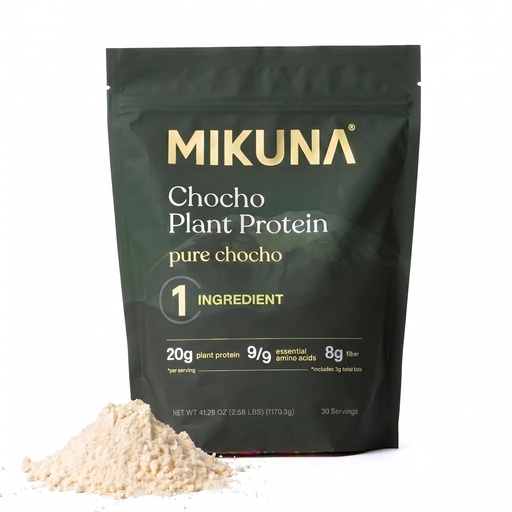 [BRSW2233CQIQIELF] Mikuna Pure Chocho Plant Protein Powder, Unflavored - 1 Ingredient, 20g Protein - Third-Party Tested, Vegan, Lectin Free - 30 Servings (Bulk)