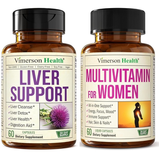 [BRSREZYLOIJWAE35] Vimerson Health Liver Cleanse & Women’s Liquid Multivitamin – Daily Detox & Vitality Support for Women