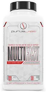 [BRSW2GALOZYAIC32] Purus Labs MultiFast Multivitamin | Advanced Fasting & Metabolic Support | Intermittent Fasting Vitamins | Keto Friendly | 30 Servings, 120 Capsules