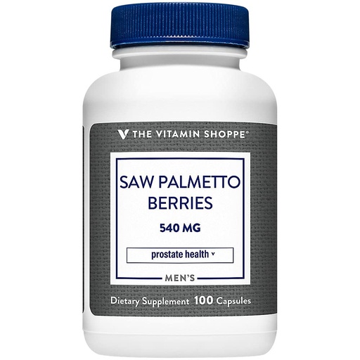 [BRSWIYTYOEDRMDLI] The Vitamin Shoppe Saw Palmetto Berries 540MG (100 Capsules) (100 Capsules)