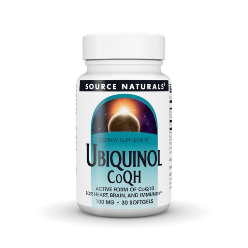 [BRSWIYYPCQIQAAA3] Source Naturals Ubiquinol CoQH - 100mg, 30 Softgels
