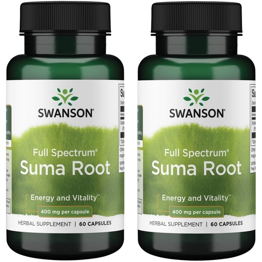 [BRSWGFD3CIHWG2QZ] Swanson Full Spectrum Suma Root 400 mg 60 Caps (2 Pack)