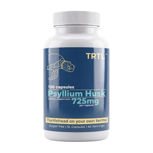 [BRSREEA7OR6BO2DZ] TRTL Psyllium Husk Capsules – 120 ct | Fiber Supplement for Gut Health Support & Digestive Regularity | Packaged & Tested in USA, Non-GMO | 2.2g Fiber per Serving