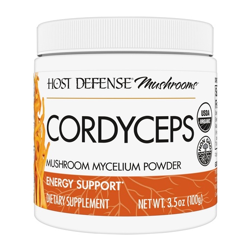 [BRSWGAQDDF6GYG3K] Host Defense Cordyceps Powder - Immune & Energy Support Supplement - Kidney Health Supplement with Cordyceps Mushrooms - Fitness Support Supplement to Aid Oxygen Uptake - 3.5 oz (66 Servings)*