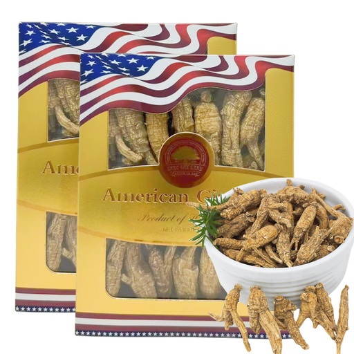 [BRSREGD6OUPQIFI7] Wisconsin American Ginseng 8OZ, American Wisconsin Ginsengss Slices Root 西洋参/花旗参 Energy for Men & Women Ginseng in Soup, Tea Smoothies Medium 4 Ounce 2 Box