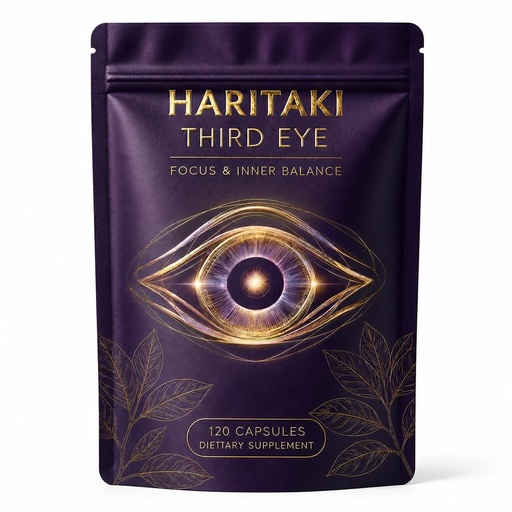 [BRSRYY35OV5BOCY2] Haritaki Third Eye Capsules Organic, Ayurvedic Herbal Supplement with Terminalia Chebula Fruit Extract, Digestive Balance, Natural Cleansing & Daily Clarity Support, Vegan, Non-GMO, 120 Capsules